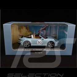 Porsche 911 / 992 Targa 4S n° 50 Meissen Blau Paradis Porsche Saint Tropez 2021 1/43 Minichamps WAP0209110NTRG