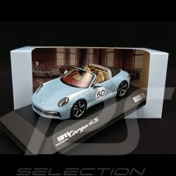 Porsche 911 / 992 Targa 4S n° 50 Bleu Meissen Heritage Edition 1/43 Minichamps WAP0209110NTRG