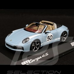 Porsche 911 / 992 Targa 4S n° 50 Bleu Meissen Heritage Edition 1/43 Minichamps WAP0209110NTRG