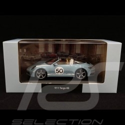 Porsche 911 / 992 Targa 4S n° 50 Bleu Meissen Heritage Edition 1/43 Minichamps WAP0209110NTRG