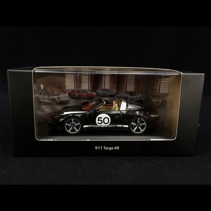 Porsche 911 Targa Heritage 4S Type 992 n° 50 Black Special Edition 1/43  Spark WAP0209170NC9X