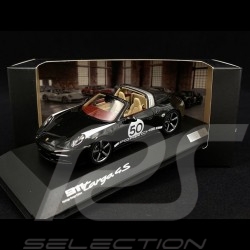 Porsche 911 / 992 Targa 4S n° 50 Black Heritage Special Edition 1/43 Spark WAP0209170NC9X