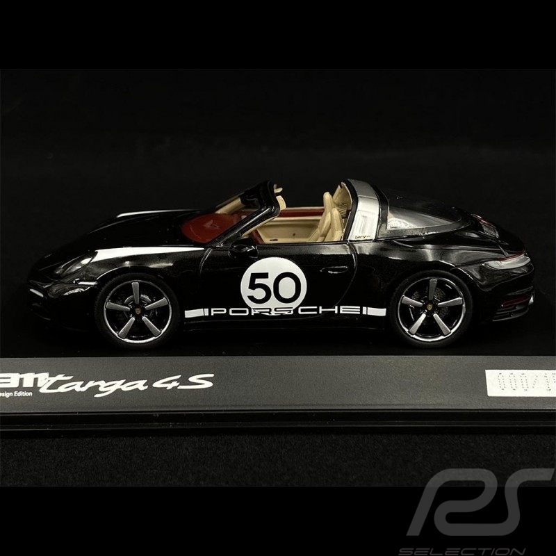 Porsche 911 / 992 Targa 4S n° 50 Noir Heritage Special Edition 1/43 Spark WAP0209170NC9X
