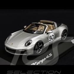 Porsche 911 / 992 Targa 4S n° 50 Gris argent GT Siver Silbergrau Heritage Special Edition 1/43 Spark WAP0209200NM7Z