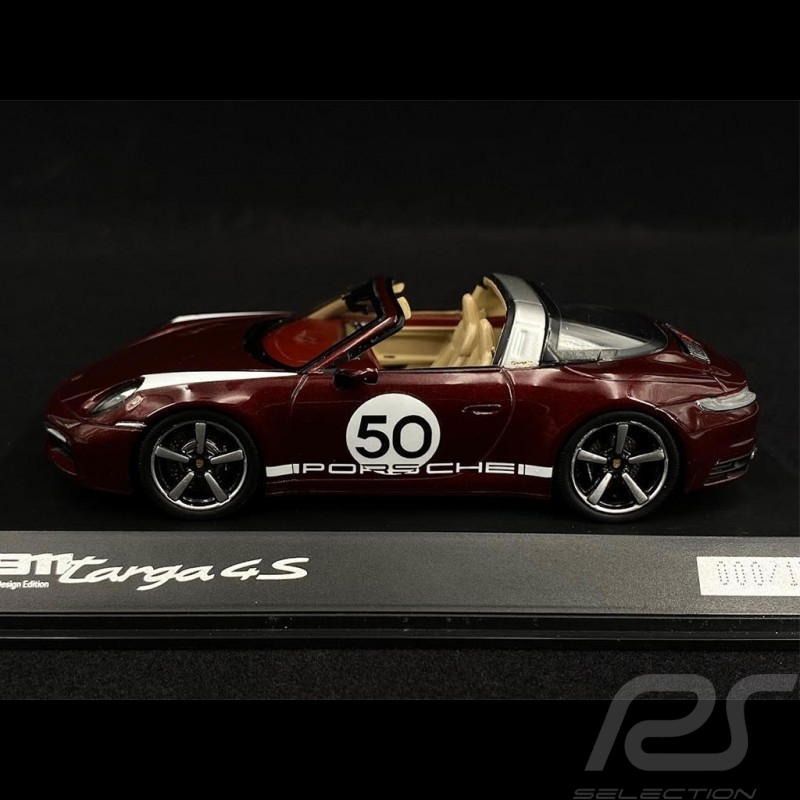 Porsche 911 / 992 Targa 4S n° 50 Cherry red Heritage Special Edition 1/43 Spark WAP0209160NM3R Porsche 911 / 992 Targa 4S n° 50 Cherry red Heritage Special Edition 1/43 Spark WAP0209160NM3R