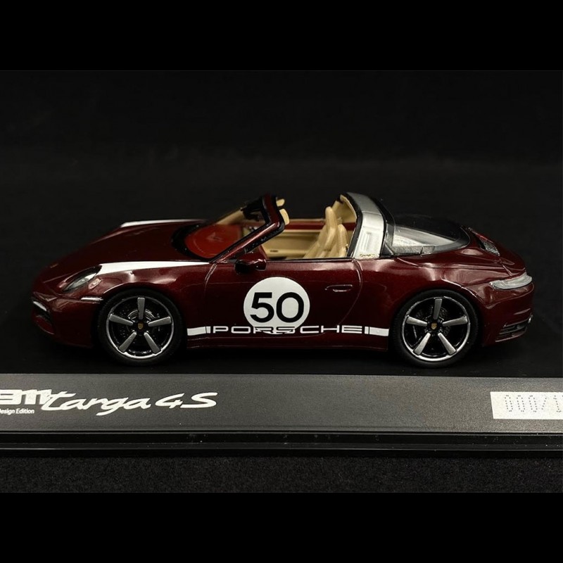 1/43 ポルシェ 911 targa4S ヘリテージエディション 992 Porsche 911 Targa Heritage 4S Type 992 n° 50 Cherry red Special