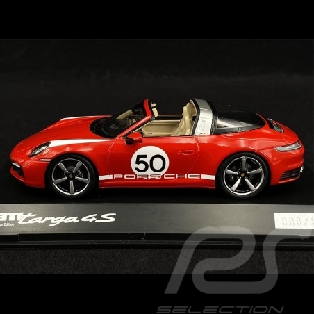 Porsche 911 / 992 Targa 4S n° 50 Indischrot Heritage Special Edition 1/43 Spark WAP0209150N84A