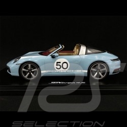Porsche 911 / 992 Targa 4S n° 50 Meissen Blue Heritage Special Edition 1/18 Spark WAP0219210NMBL
