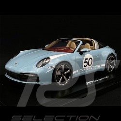 Porsche 911 / 992 Targa 4S n° 50 Bleu Meissen Blue Blau Heritage Special Edition 1/18 Spark WAP0219210NMBL