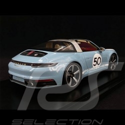 Porsche 911 / 992 Targa 4S n° 50 Meissen Blue Heritage Special Edition 1/18 Spark WAP0219210NMBL