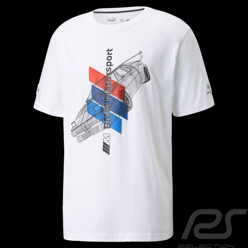 T-shirt BMW M Motorsport Street Puma Blanc - homme 531128-02