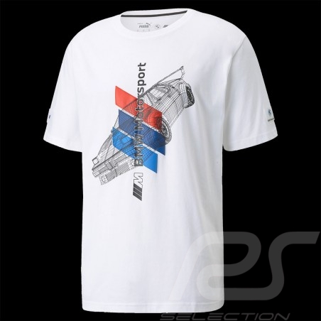 T-shirt BMW M Motorsport Street Puma Blanc - homme 531128-02
