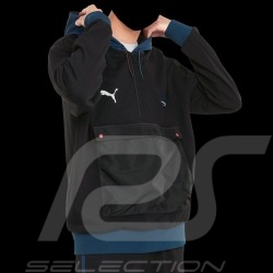 Veste Jacket Jacke Porsche Targa Puma Sweatshirt à capuche Hoodie Noir Black Schwarz / Bleu Blue Bla