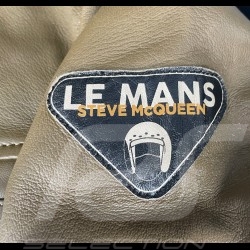 Veste Cuir Steve McQueen 24H Du Mans Lewis Kaki - Homme