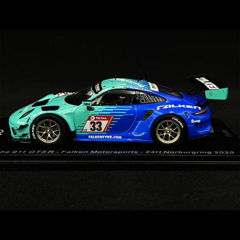 Porsche 911 GT3 R Type 991 n° 33 24h Nürburgring 2020 1/43 Spark SG690