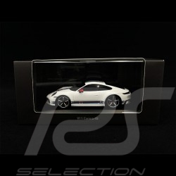 Porsche 911 Carrera 4S Type 992 2020 Blanc mat / bandes Martini 1/43 Spark WAP0201100NCRM