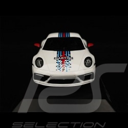 Porsche 911 Carrera 4S Type 992 2020 Blanc mat / bandes Martini 1/43 Spark WAP0201100NCRM