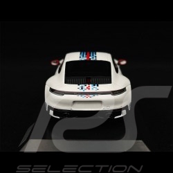 Porsche 911 Carrera 4S Type 992 2020 Blanc mat / bandes Martini 1/43 Spark WAP0201100NCRM