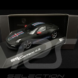 Porsche 911 Carrera 4S Type 992 2020 Noir mat Black Matte Schwarz / Bandes Martini 1/43 Spark WAP0201110NCRM