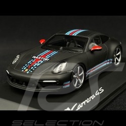 Porsche 911 Carrera 4S Type 992 2020 Noir mat Black Matte Schwarz / Bandes Martini 1/43 Spark WAP0201110NCRM