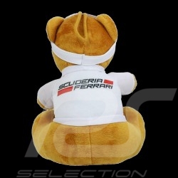 Peluche Ours Teddy Bear Plüschbär Scuderia Ferrari Blanc White Weib (1)