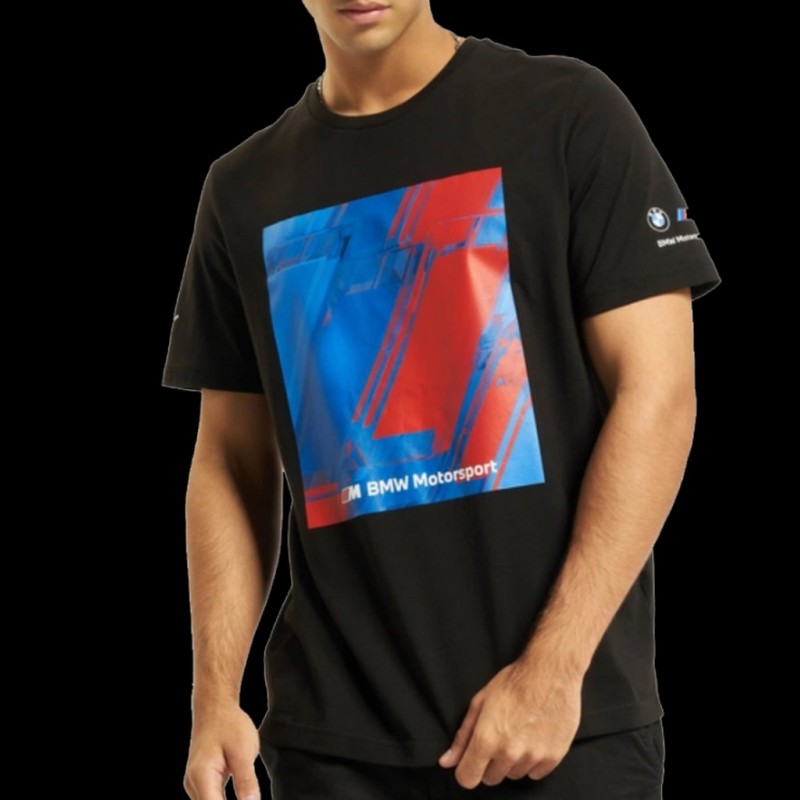 telefon badminton Bedrag BMW Motorsport Tshirt by Puma Graphic Black - Men