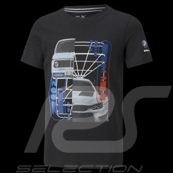 T-Shirt BMW Motorsport Puma Graphic Car Noir Black Schwarz - Homme