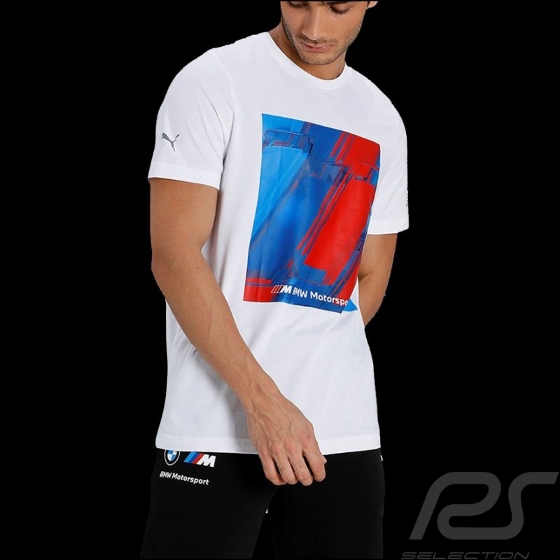 peppermint Committee Pack to put BMW Motorsport T-Shirt by Puma Graphic White - Men