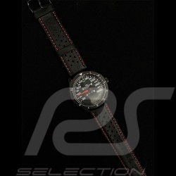 Montre Watch Uhr compteur de vitesse Porsche 911 Turbo 3.3 boitier noir  / fond noir / chiffres blancs