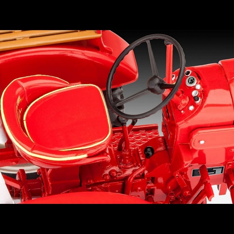 Maquette montage sans colle Porsche Diesel Tracteur Junior 108 1957 rouge  1/24 Revell 07823