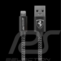 Câble USB Ferrari Iphone Ipad Gris / Noir FETCNYDG