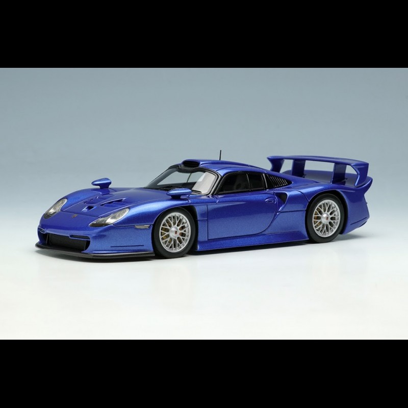 Porsche 911 GT1 Evo Street Version 1997 Blue Metallic 1/43 Make Up Vision  EM554E