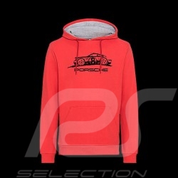 Sweatshirt Porsche hoodie à capuche rouge WAP722NPOR - homme