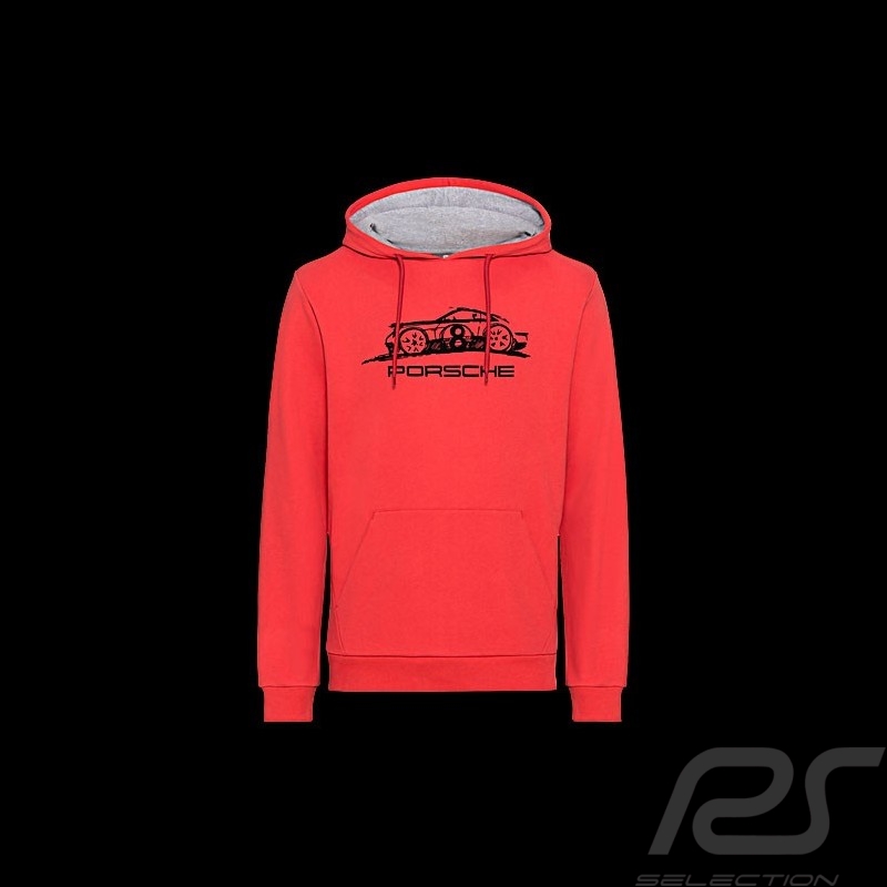 Sweatshirt Porsche hoodie à capuche rouge WAP722NPOR - homme