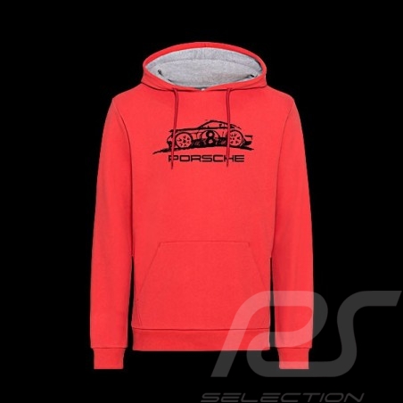 Sweatshirt Porsche hoodie à capuche rouge WAP722NPOR - homme