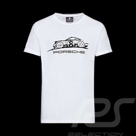 Porsche T-Shirt Weiß WAP723NPOR - Herren