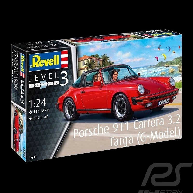 Kit Montage Porsche 911 Carrera 3.2 Targa 1984 1/24 Revell 07689 Kit Montage Porsche 911 Carrera 3.2 Targa 1984 1/24 Revell 07689