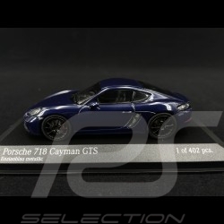 Porsche 718 Cayman GTS 2020 Bleu Gentiane Métallique 1/43 Minichamps 410069002
