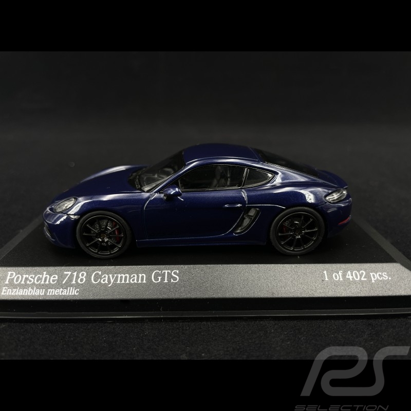 Porsche 718 Cayman GTS 2020 Enzianblau metallic 1/43 Minichamps 410069002