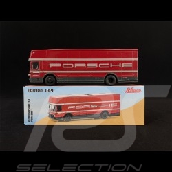 Porsche Transporter Truck Mercedes-Benz O317 1970 Red 1/64 Schuco 452026100