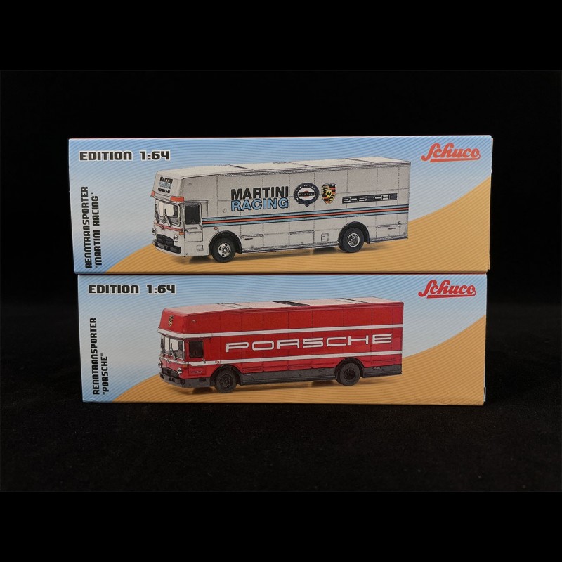 Set of Porsche Transporter Truck Mercedes - Benz O317 1970 1/64 Schuco ...