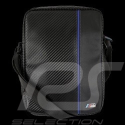 BMW Shoulder Bag Leather Carbon Black/ Blue BMW BMTB10CAPNBK