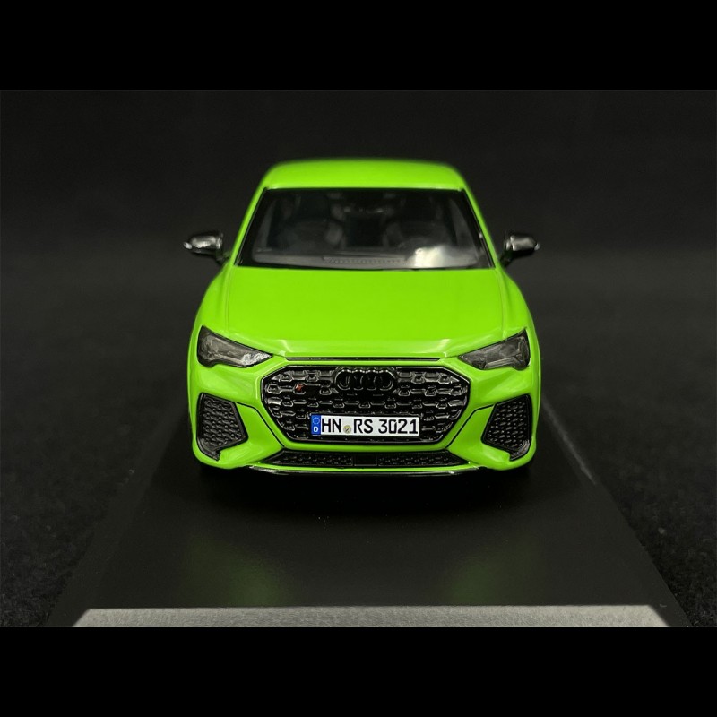 Modèle Auto Static Diecast Audi Q3 Rs 2019 Vert Modélisme Échelle