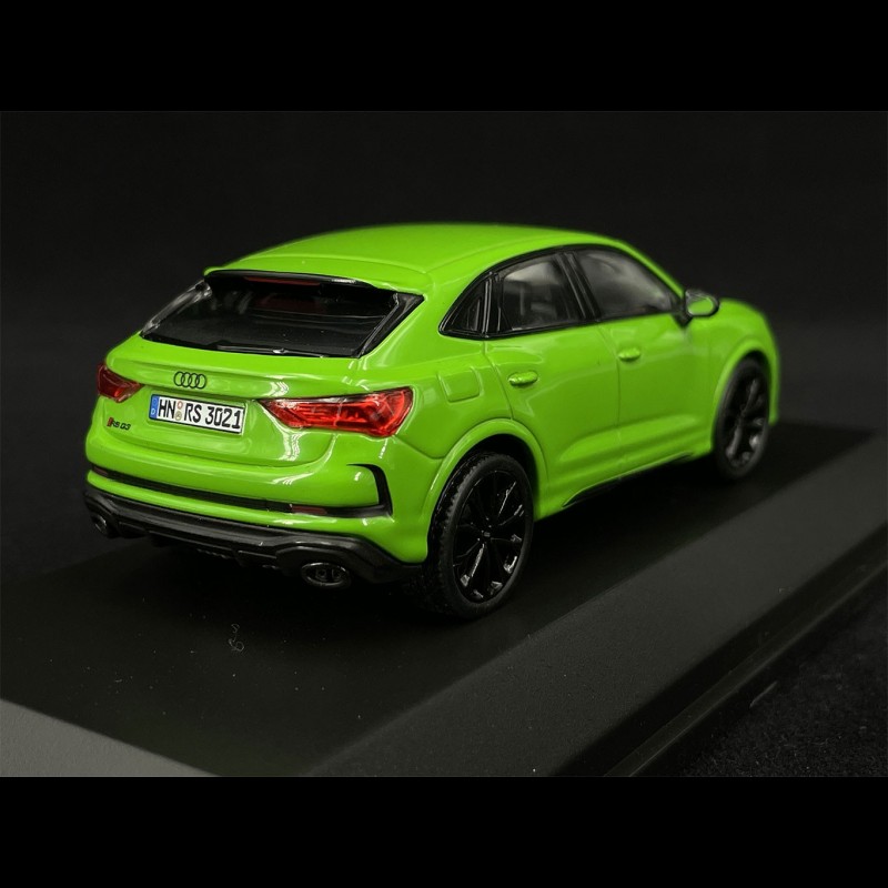 Modèle Auto Static Diecast Audi Q3 Rs 2019 Vert Modélisme Échelle