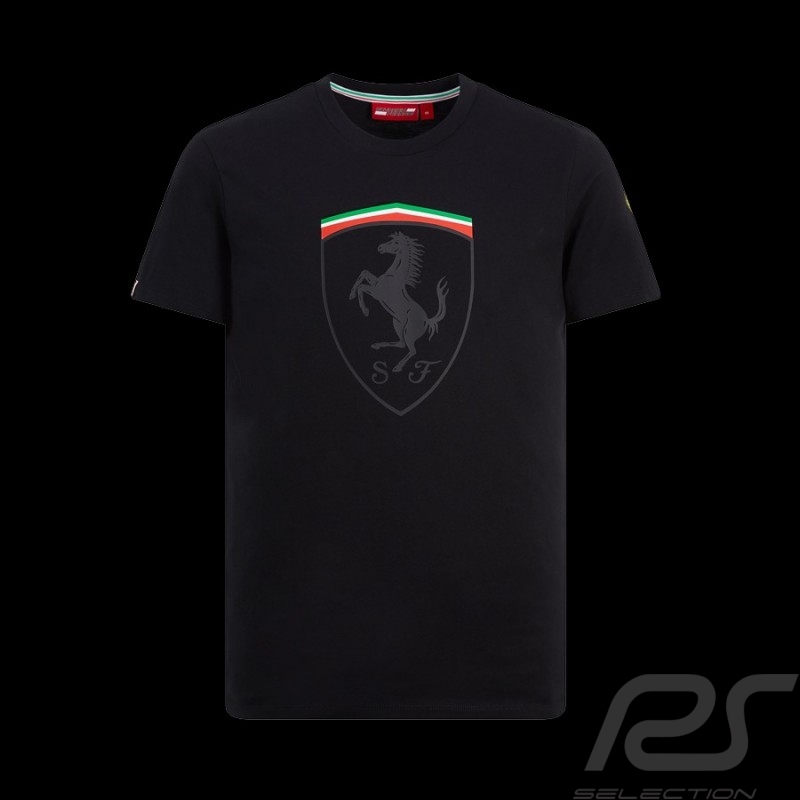 Ferrari T-shirt Graphic Mono Shield Schwarz 130191011-100 - Herren