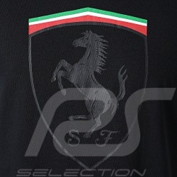 T-shirt Scuderia Ferrari Graphique Mono Shield Noir - Homme