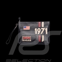 Bag Steve McQueen Black Leather - 24H du Mans - Jim 2838