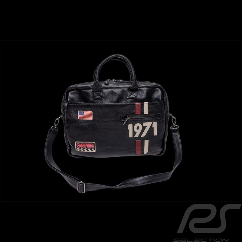 Umhängetasche Leder Wayne Steve McQueen - Schwarz 26325-2838 Umhängetasche Leder Wayne Steve McQueen - Schwarz 26325-2838