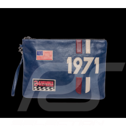 Bag Steve McQueen Blue Leather 24H du Mans - Jim 2915