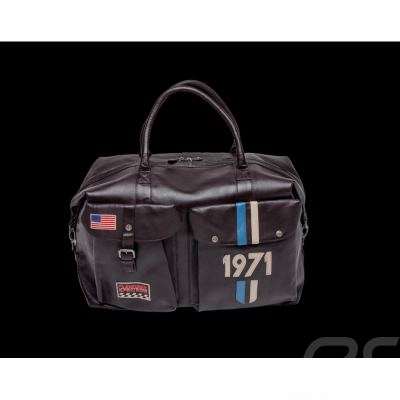 Big Leather Bag Steve McQueen 24H Du Mans Nolan Brown Big Leather Bag Steve McQueen 24H Du Mans Nolan Brown